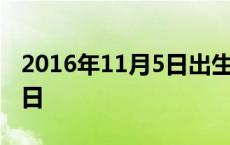 2016年11月5日出生是什么命 2016年11月5日 