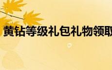 黄钻等级礼包礼物领取完怎么使用 黄钻等级 