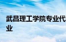 武昌理工学院专业代码2023 武昌理工学院专业 