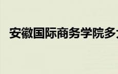 安徽国际商务学院多大 安徽国际商务学院 