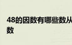 48的因数有哪些数从小到大 48的因数有哪些数 