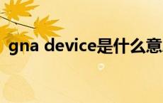 gna device是什么意思 device是什么意思 