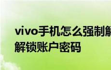 vivo手机怎么强制解开账号密码? vivo强制解锁账户密码 