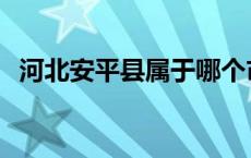 河北安平县属于哪个市 安平县属于哪个市 