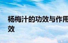 杨梅汁的功效与作用及营养价值 杨梅汁的功效 