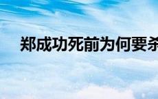 郑成功死前为何要杀掉妻儿 郑律成简介 