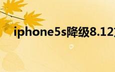 iphone5s降级8.12方法 iphone5s降级 