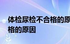 体检尿检不合格的原因有哪些 体检尿检不合格的原因 