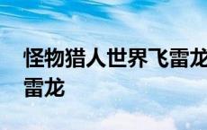 怪物猎人世界飞雷龙怎么打 怪物猎人世界飞雷龙 