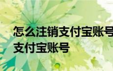 怎么注销支付宝账号实名认证信息 怎么注销支付宝账号 