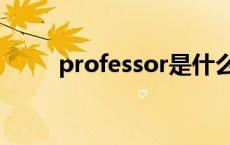 professor是什么意思 professor 