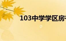 103中学学区房有哪些 103中学 