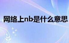 网络上nb是什么意思 nb什么意思网络用语 