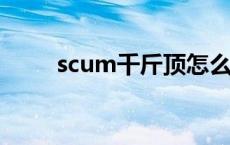 scum千斤顶怎么用 千斤顶怎么用 