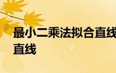 最小二乘法拟合直线计算器 最小二乘法拟合直线 