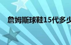 詹姆斯球鞋15代多少钱 詹姆斯15多少钱 