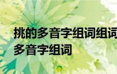 挑的多音字组词组词语有哪些呢一年级 挑的多音字组词 