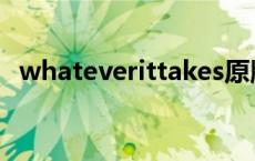 whateverittakes原版 whateverittakes 