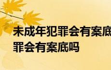 未成年犯罪会有案底吗影响上班吗 未成年犯罪会有案底吗 