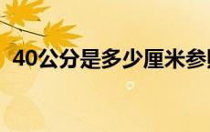 40公分是多少厘米参照 40公分是多少厘米 