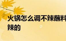 火锅怎么调不辣蘸料 火锅调料怎么调好吃不辣的 