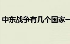 中东战争有几个国家一起打以色列 中东战争 