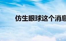 仿生眼球这个消息是真的吗 仿生眼 