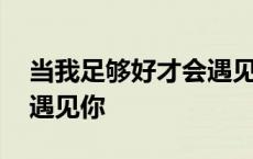 当我足够好才会遇见你语录 当我足够好才会遇见你 