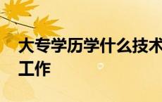 大专学历学什么技术好找工作 什么技术好找工作 