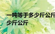 一吨等于多少斤公斤怎么换算的 一吨等于多少斤公斤 