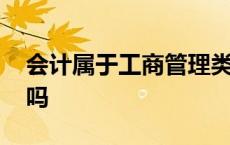 会计属于工商管理类么 会计属于工商管理类吗 