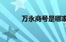 万永商号是哪家公司 万永商号 