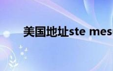 美国地址ste mesubuta地址是什么 