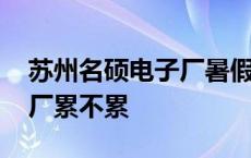 苏州名硕电子厂暑假工怎么样 苏州名硕电子厂累不累 