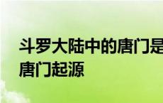 斗罗大陆中的唐门是怎么回事 斗罗大陆中的唐门起源 