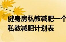 健身房私教减肥一个月可以减多少斤 健身房私教减肥计划表 