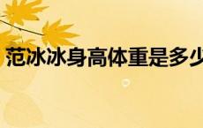 范冰冰身高体重是多少公斤 范冰冰身高体重 