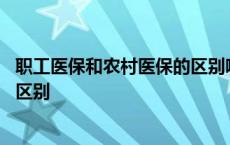 职工医保和农村医保的区别哪个合适 职工医保和农村医保的区别 