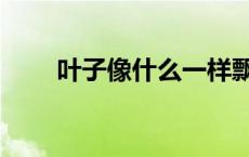 叶子像什么一样飘下来 叶子像什么 