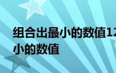 组合出最小的数值123kg脑力挑战 组合出最小的数值 