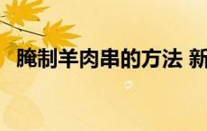 腌制羊肉串的方法 新疆羊肉串的腌制方法 