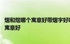 熠和熤哪个寓意好带熠字好听的男孩名字有哪些 熠和熤哪个寓意好 