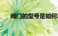 阀门的型号是如何表示的 阀门的型号 