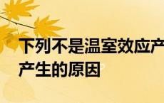 下列不是温室效应产生的原因 不是温室效应产生的原因 