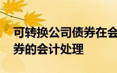 可转换公司债券在会计哪一章 可转换公司债券的会计处理 