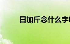 日加斤念什么字呀 日加斤念什么 