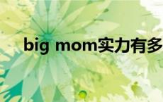 big mom实力有多强 bigmom的能力 