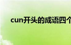 cun开头的成语四个字 cun开头的成语 