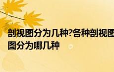 剖视图分为几种?各种剖视图分别适用于什么样的情形? 剖视图分为哪几种 