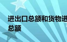 进出口总额和货物进出口总额一样吗 进出口总额 